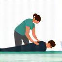 Illustration of sports therapy or massage