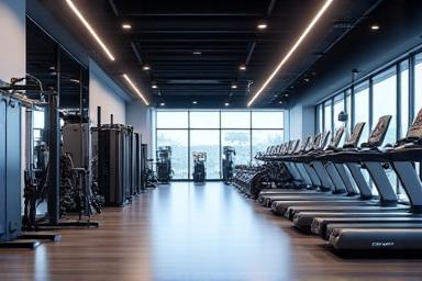 Image representing modern gym facilities interior view